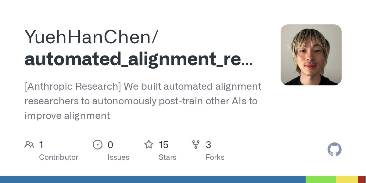 automated_alignment_researcher GitHub 저장소 카드