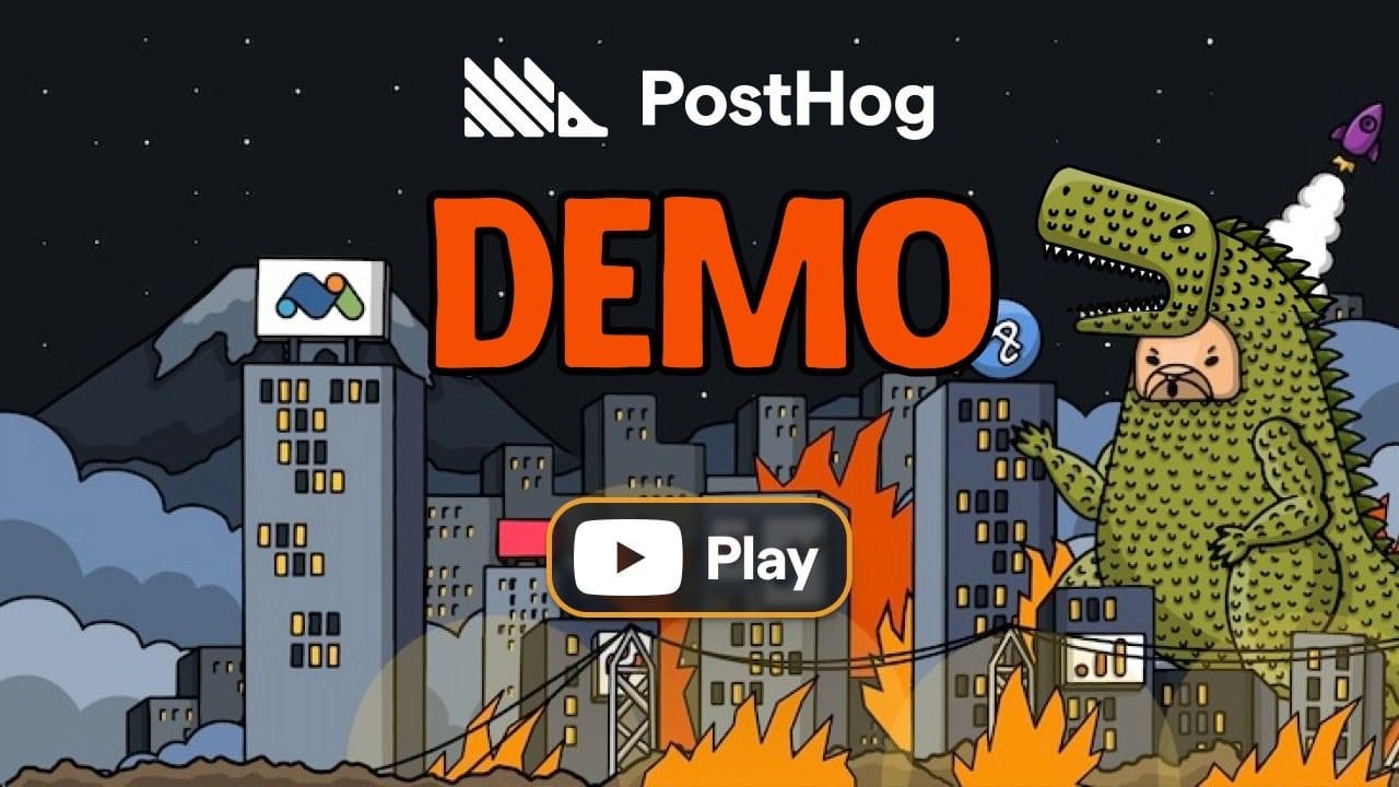 PostHog 데모 썸네일