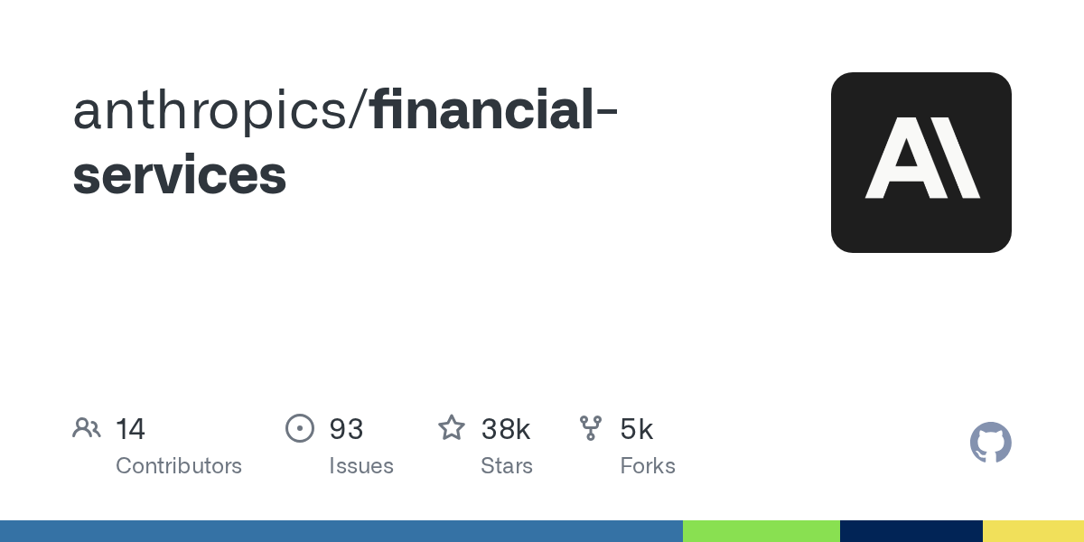 anthropics/financial-services GitHub OG. 출처: GitHub