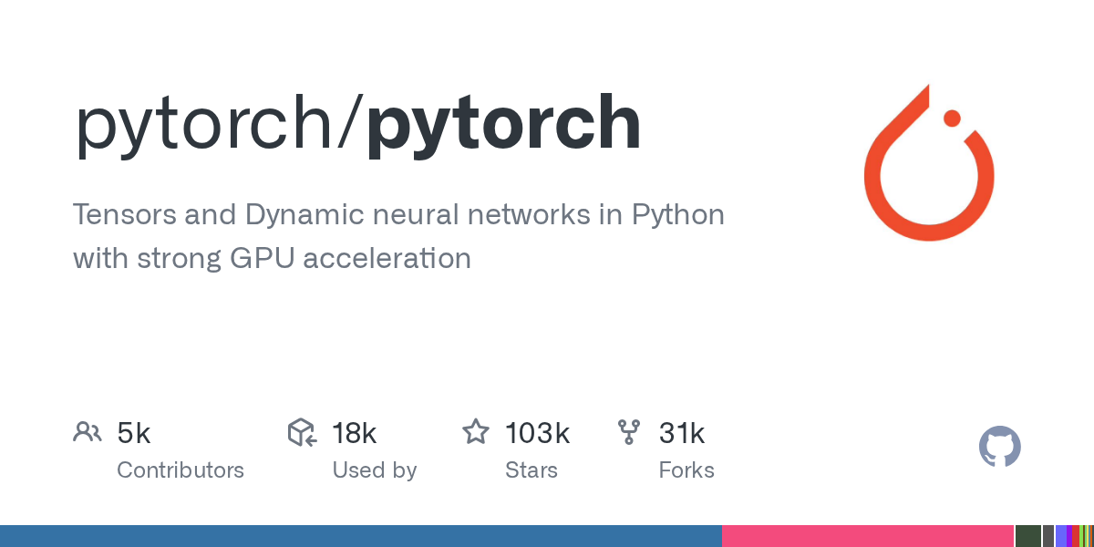 pytorch/pytorch GitHub OG. 출처: GitHub