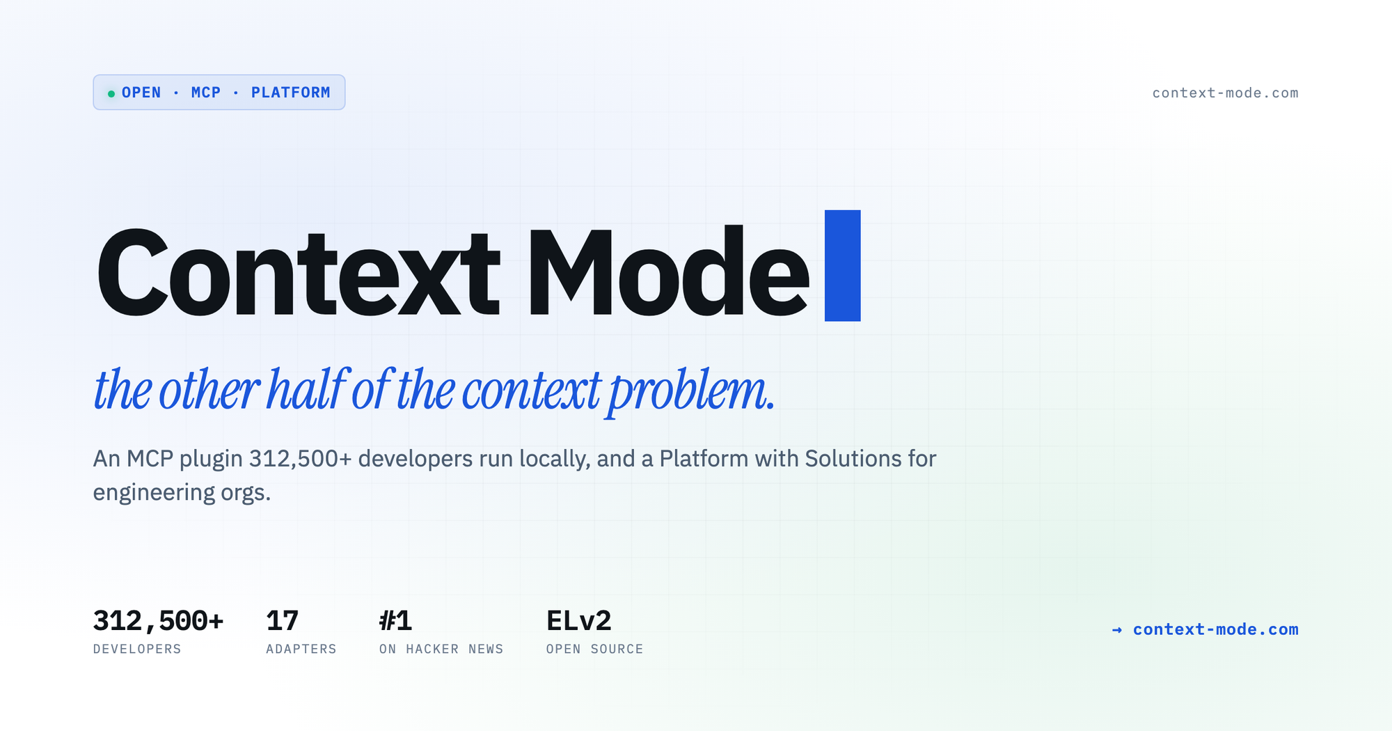 context-mode 공식 사이트 OG 이미지