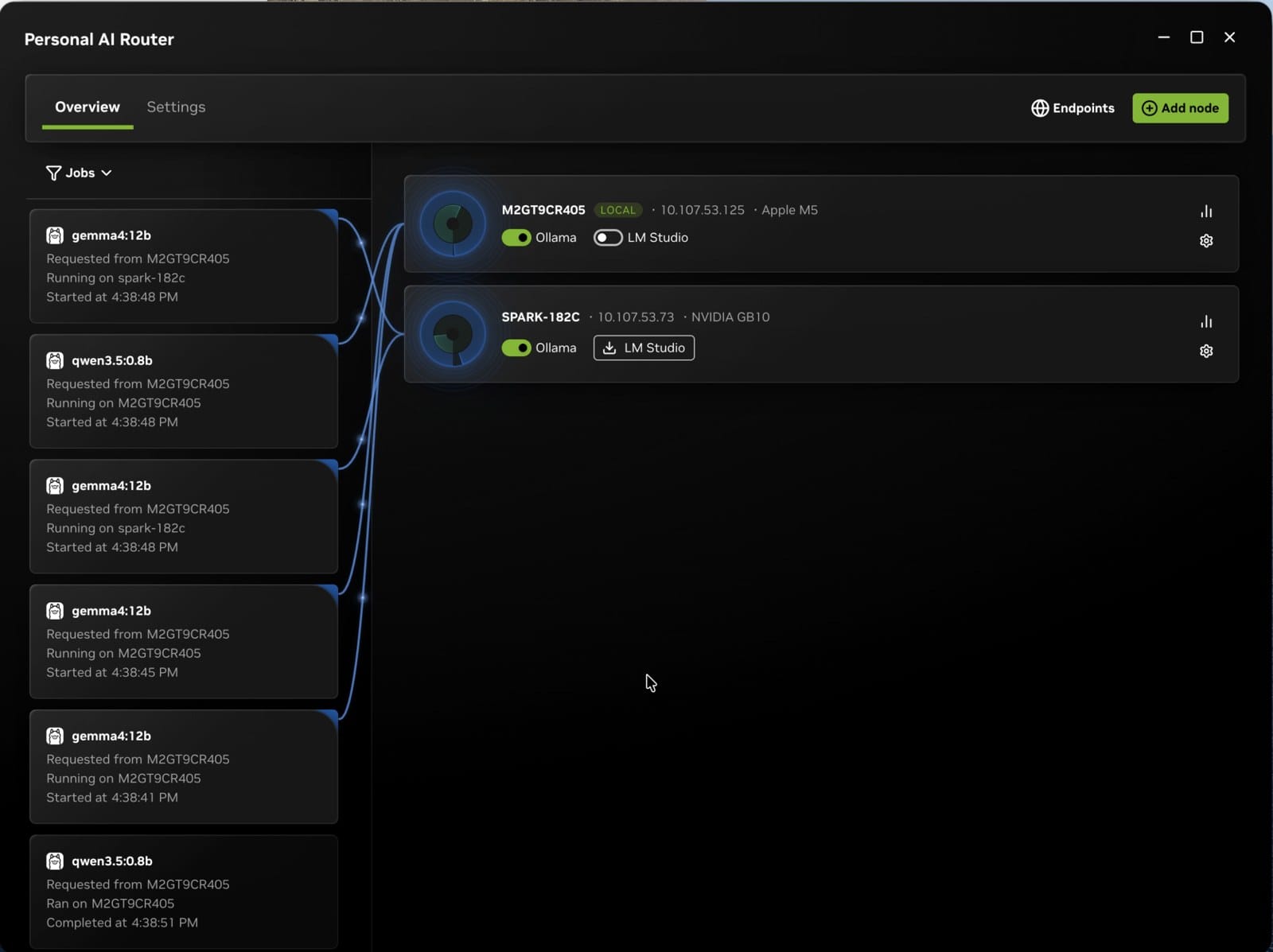 PAIR Test 트래픽으로 Jobs가 돌아가는 Overview