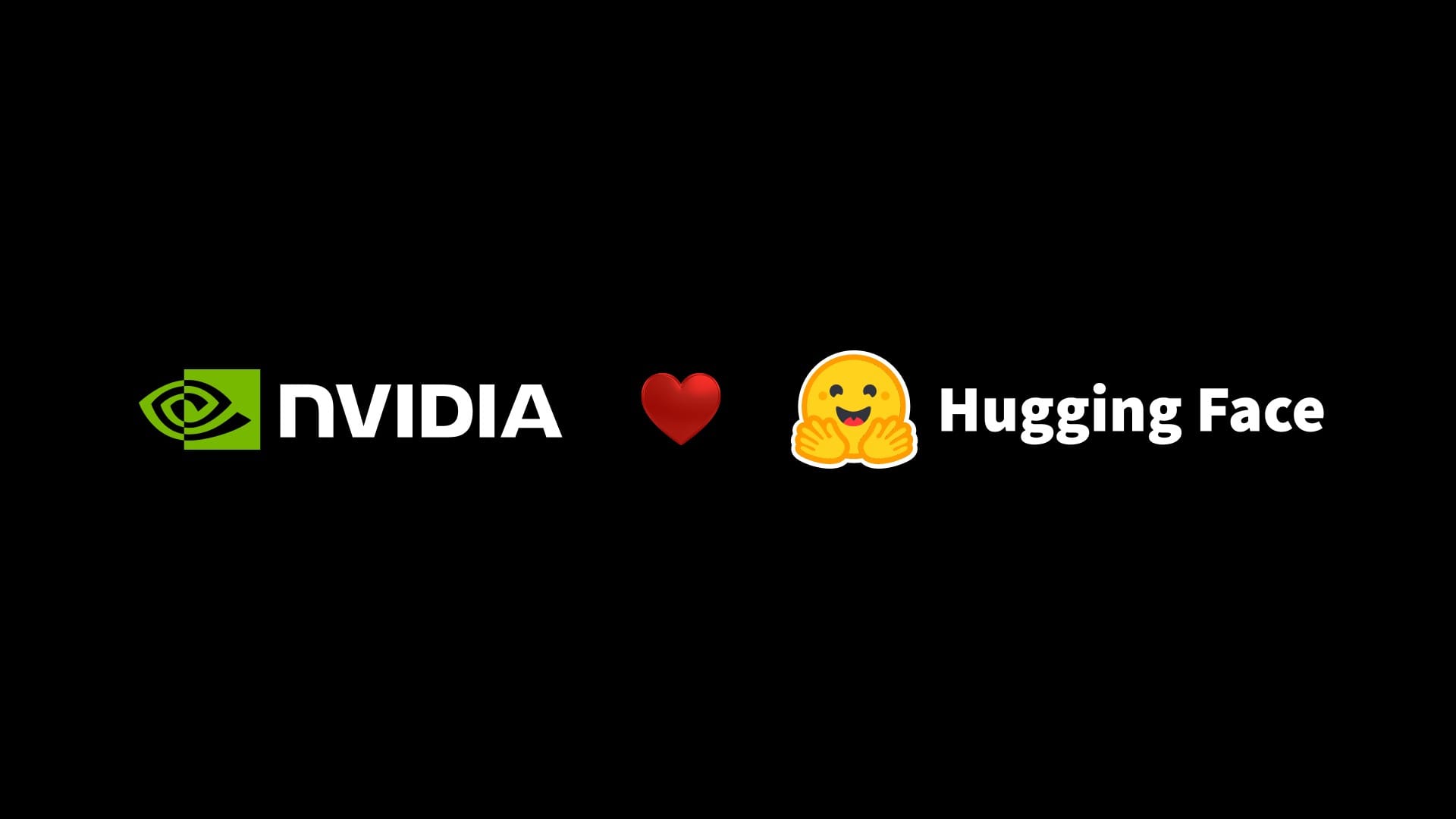 NVIDIA Hugging Face 파트너 프레스 이미지