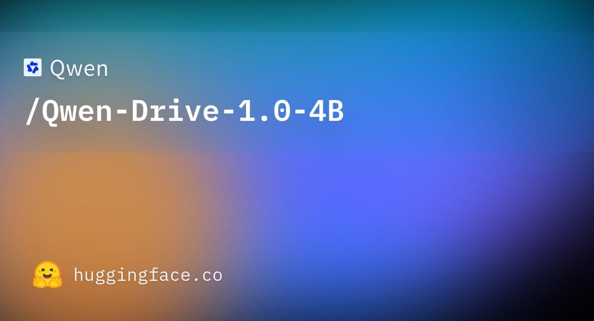 아키텍처는 그대로: Qwen이 Drive-1.0을 연 이유