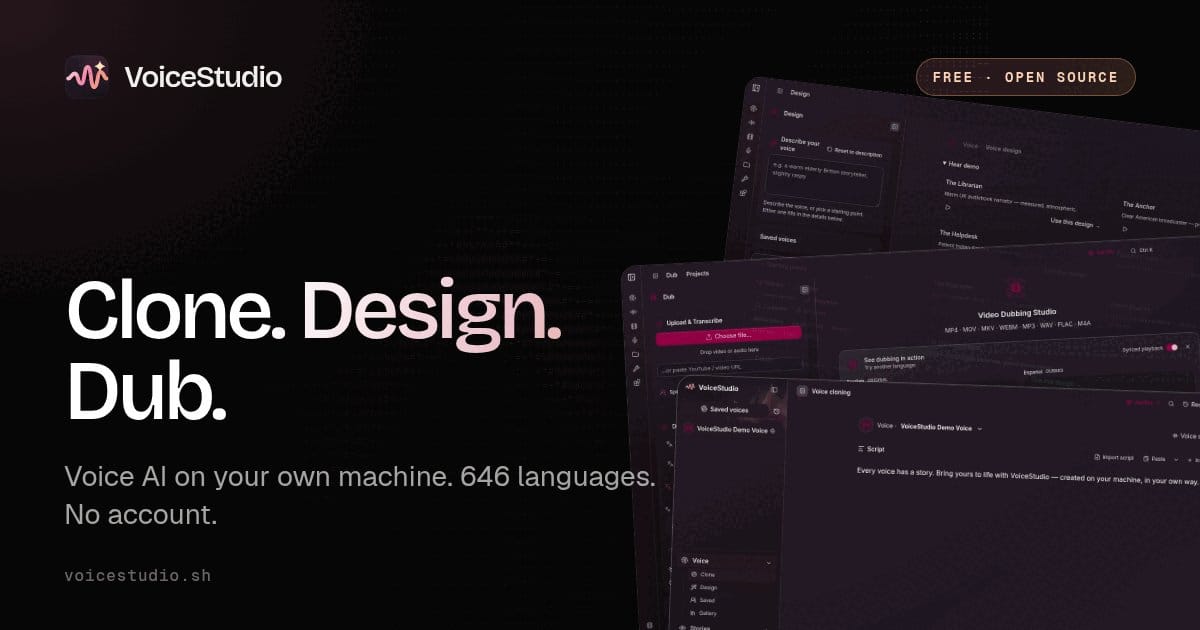 VoiceStudio 공식 사이트 OG